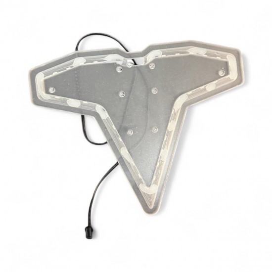 Onvo RX-8 Arka Üçgen Pleksi (Mika) LEDLİ